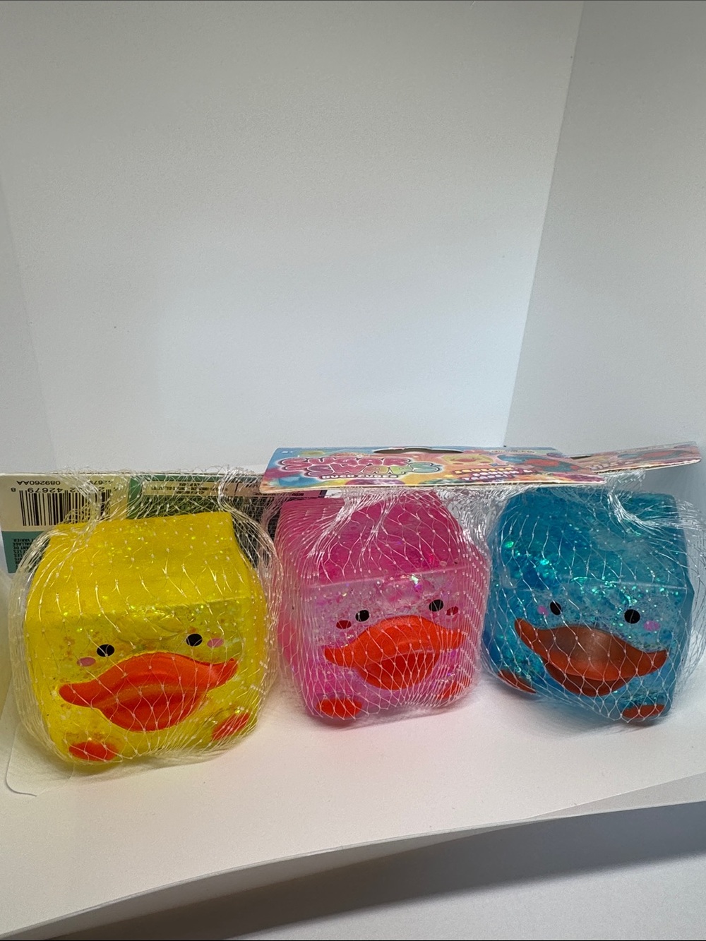 Sugar swap Duck Cube Trio - Yellow, Pink, Blue